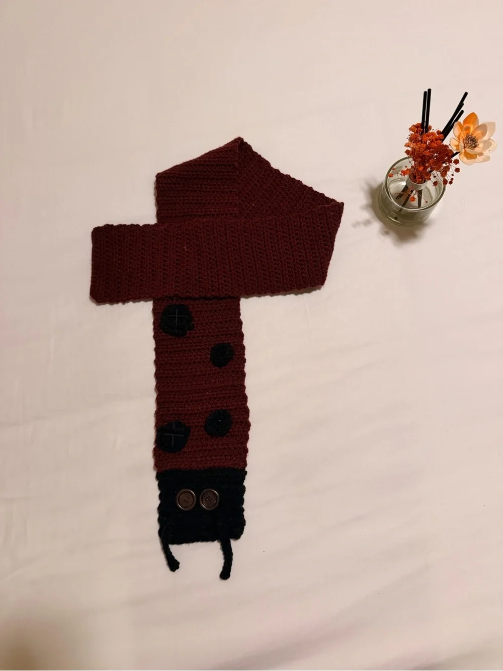 Handmade Cozy Crochet Lazy Bug Scarf - Open for Commission